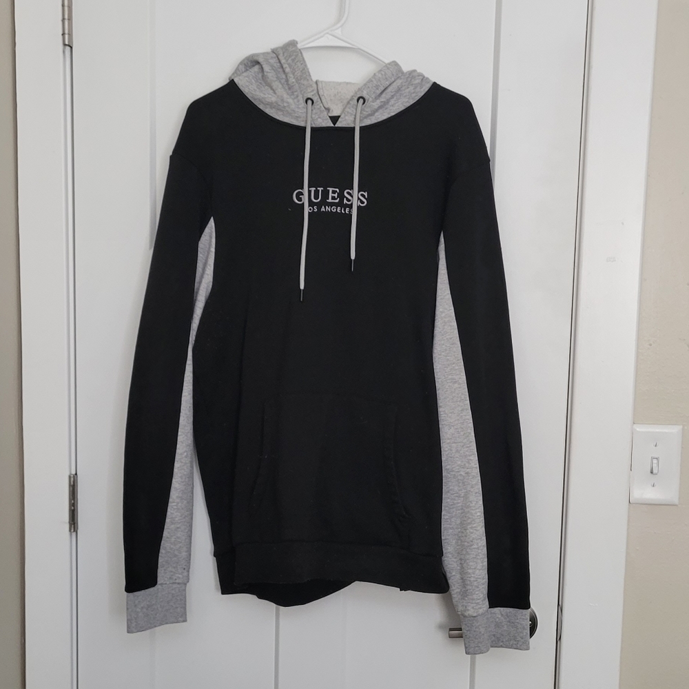 Guess LA XL Black/Gray Light Pullover Hoodie